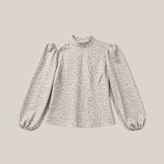 Leonie Bluse greige mushroom