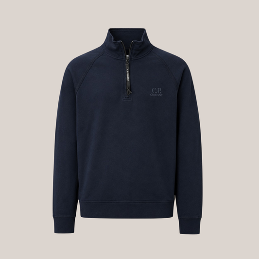 C.P. Company Herren Half Zip Sweatshirt – Light Fleece
