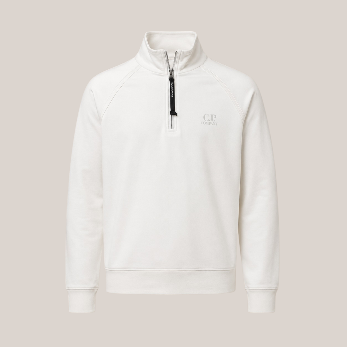 C.P. Company Herren Half Zip Sweatshirt – Light Fleece