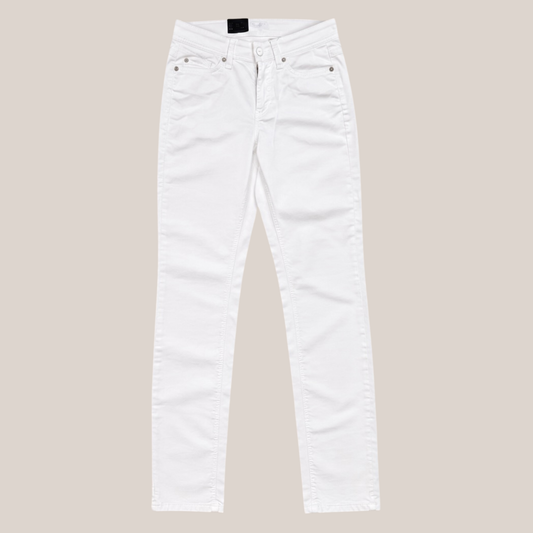 Cambio Parla Slim Fit Damenjeans in Weiß Modell 9047