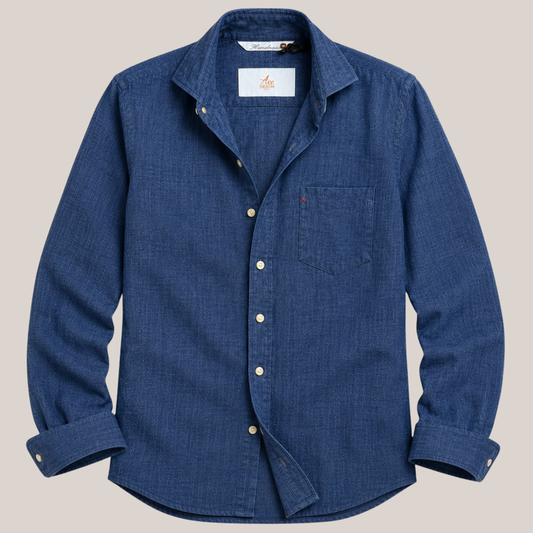 Ace Denim Paris AD73 Herren Hemd Delavé