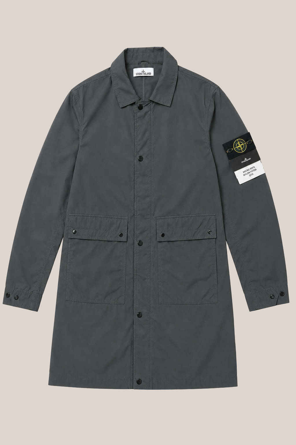 Stone Island Herren Jacke Capospalla Lungo Light Compact Touch Poly-TC