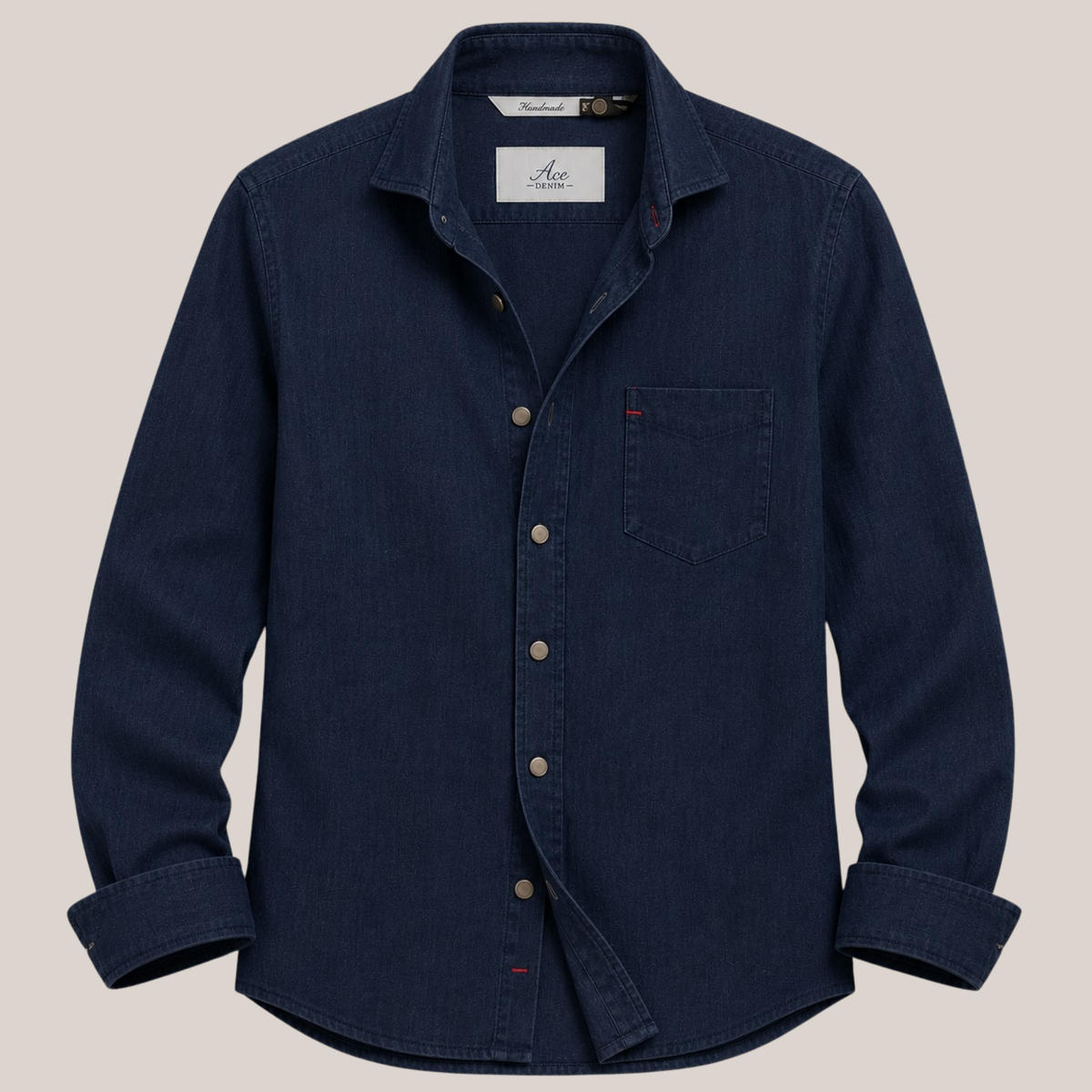 Ace Denim Paris AD73 Herren Hemd Delavé