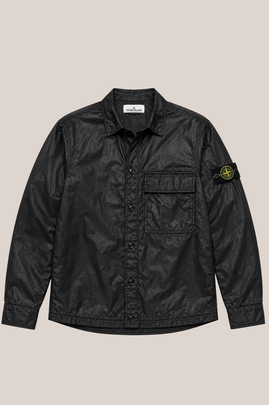 Stone Island Herren Overshirt Schwarz – Polyamid