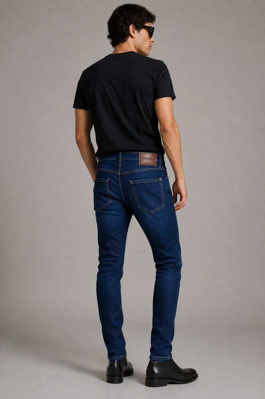 DSQUARED2 Slim Twist Jeans Herren – Dark Blue Denim