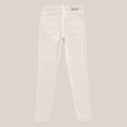 Marc Aurel Cape Town Damen Jeans in Dune – Slim Fit Hose in Cremeweiß mit Lyocell