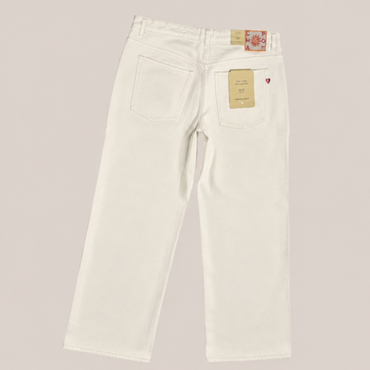 Fabienne Chapot Lazy Loose Damenjeans in Cremeweiß
