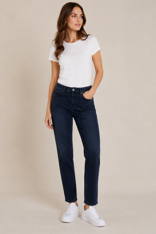 Marc Aurel Damen Jeans Dunkelblau – Straight Fit