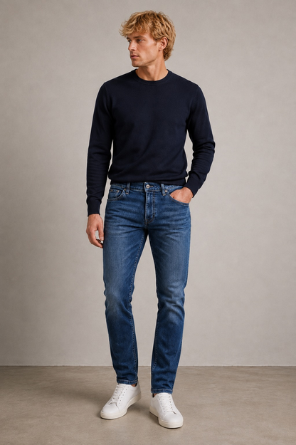 Jacob Cohën Bard Herren Jeans Medium Blue – JP1210352