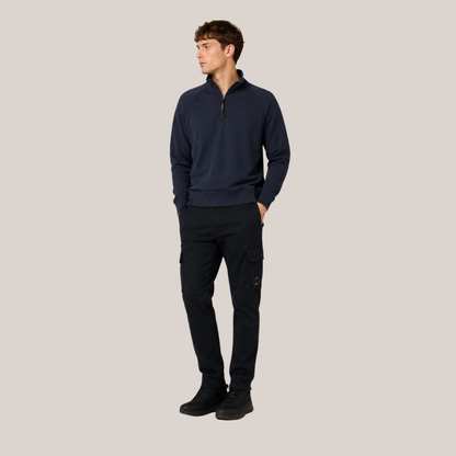 C.P. Company Logo Half Zip Sweatshirt
