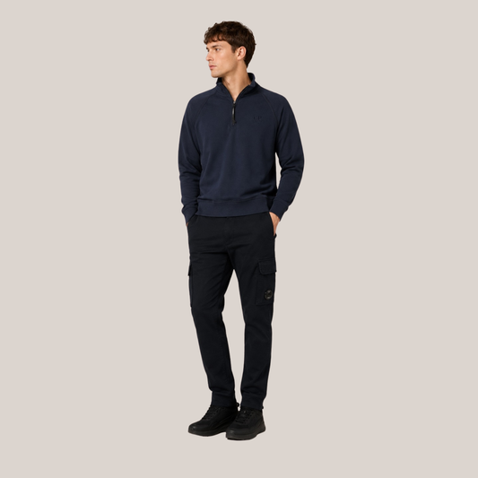 C.P. Company Logo Half Zip Sweatshirt