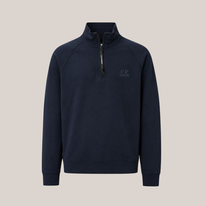 C.P. Company Logo Half Zip Sweatshirt