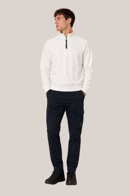 C.P. Company Herren Half Zip Sweatshirt – Light Fleece