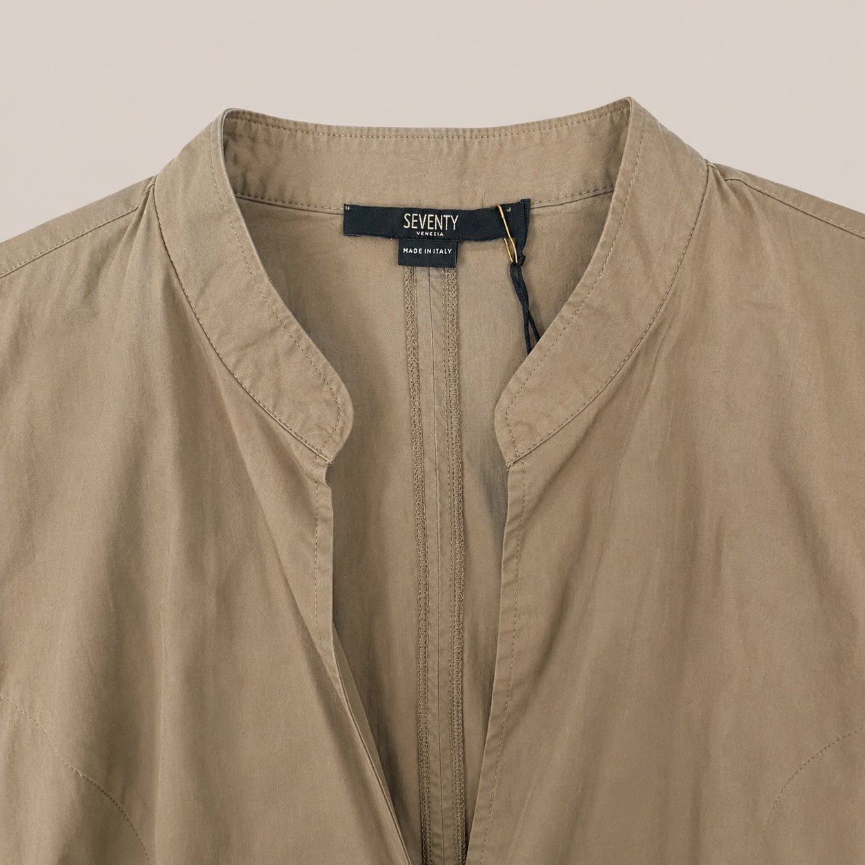 Seventy Venezia Damen Kleid Khaki & Weiss