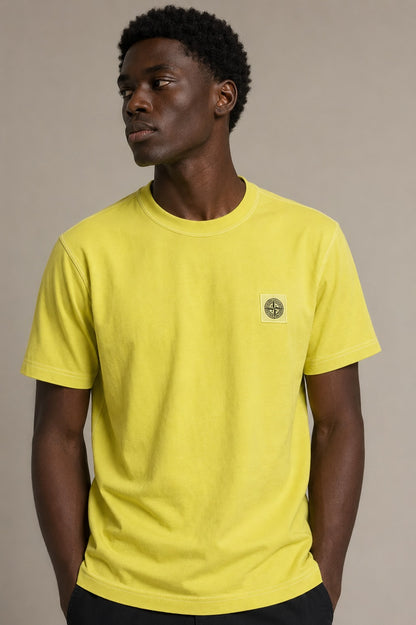 Stone Island Herren T-Shirt Gelb