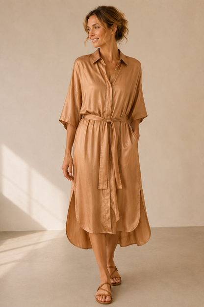 MEIMEIJ Maxikleid M5EF04 Camel