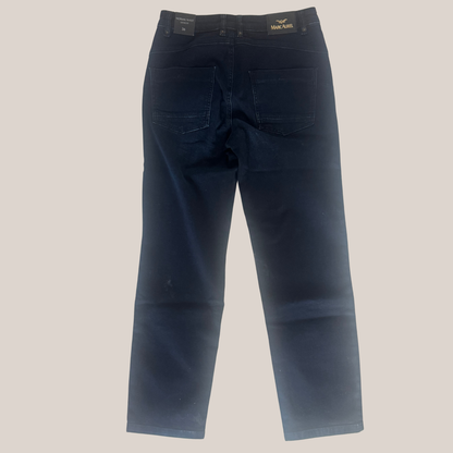 Marc Aurel Damen Jeans  Dunkelblau Dark Washed Straight Fit Stretch Denim