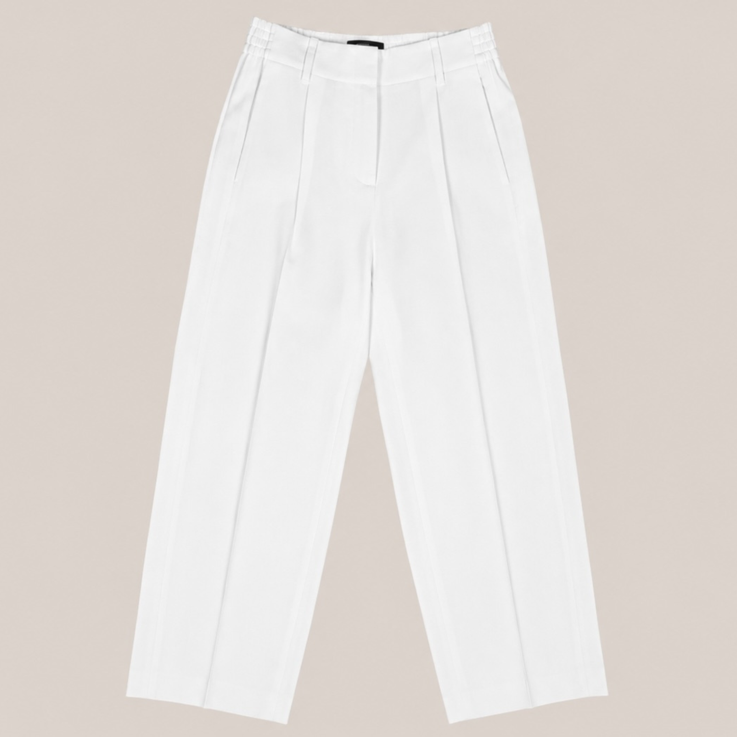 Windsor Damen Stoffhose DH335 in Weiß – Elegante Wide Leg Hose mit Bügelfalte
