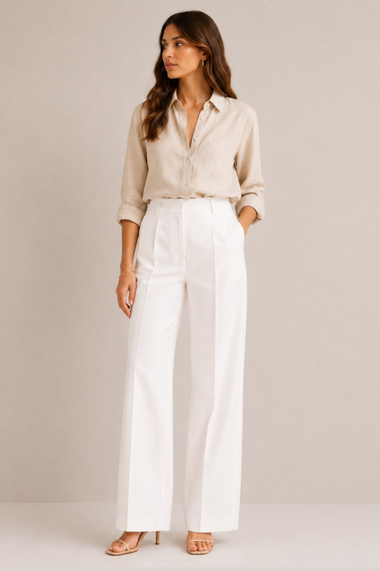 Windsor Damen Stoffhose DH335 in Weiß