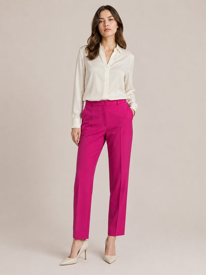 Seventy Venezia Damen Chino Hose Pink – Baumwoll-Stretch – Made in Italy