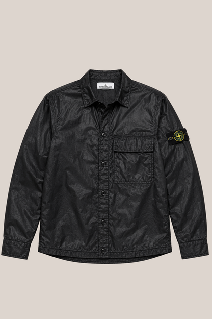 Stone Island Herren Overshirt Schwarz – Polyamid