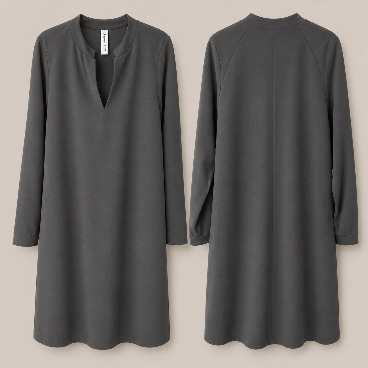 Japan TKY Damen Kleid Yukimi Deep Black
