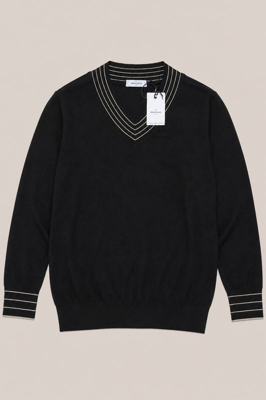 Gran Sasso Herren Pullover Schwarz