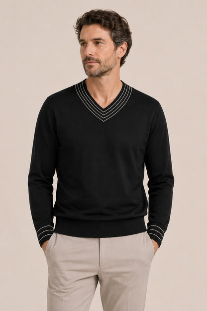Gran Sasso Herren Pullover Schwarz