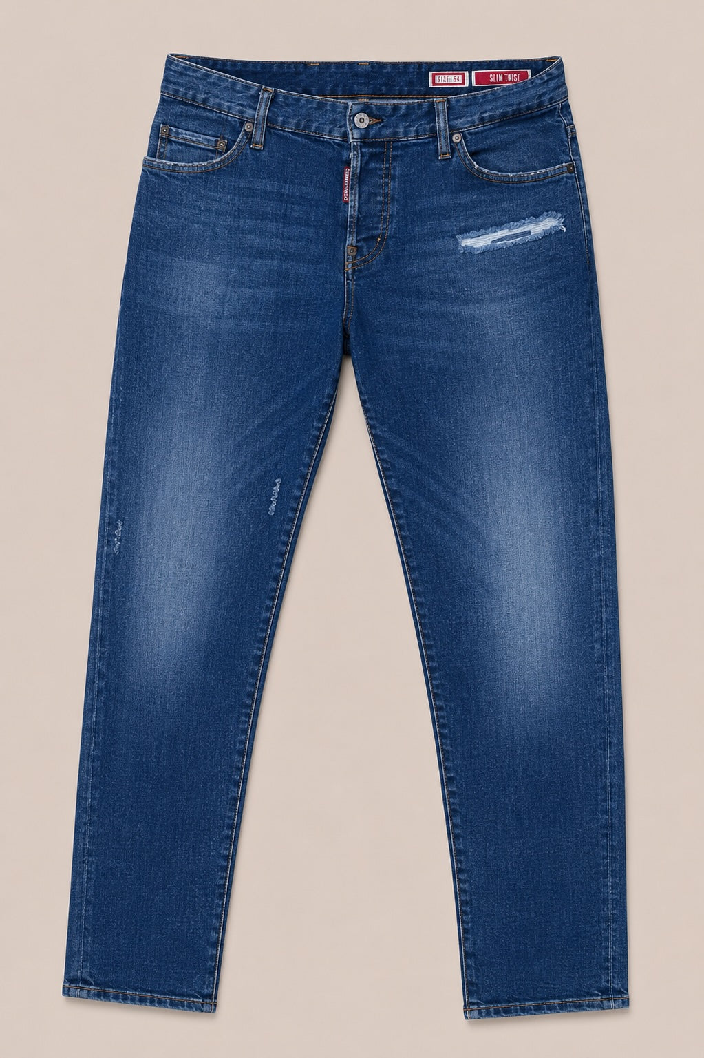 DSQUARED2 Slim Twist Jeans Herren Blau
