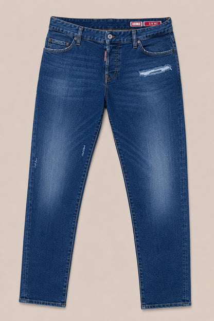 DSQUARED2 Slim Twist Jeans Herren Blau