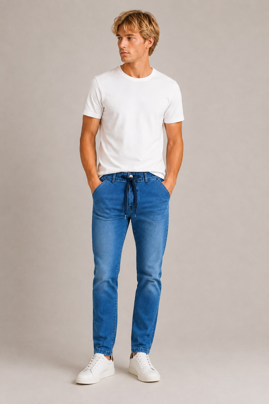 Ace Denim Paris Linkin AD61 Herren Jeans Indaco Stone