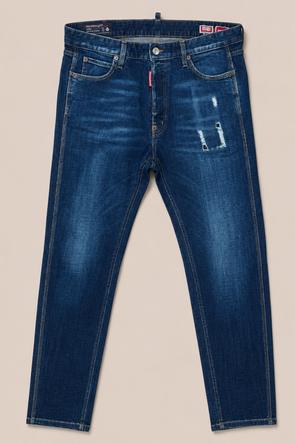 Dsquared2 Mini Front Teddy Jean Herren – Slim Fit Jeans Dunkelblau