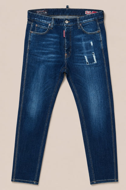 Dsquared2 Mini Front Teddy Jean Herren – Slim Fit Jeans Dunkelblau