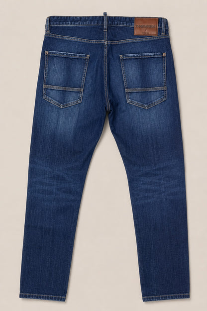 Dsquared2 Mini Front Teddy Jean Herren – Slim Fit Jeans Dunkelblau