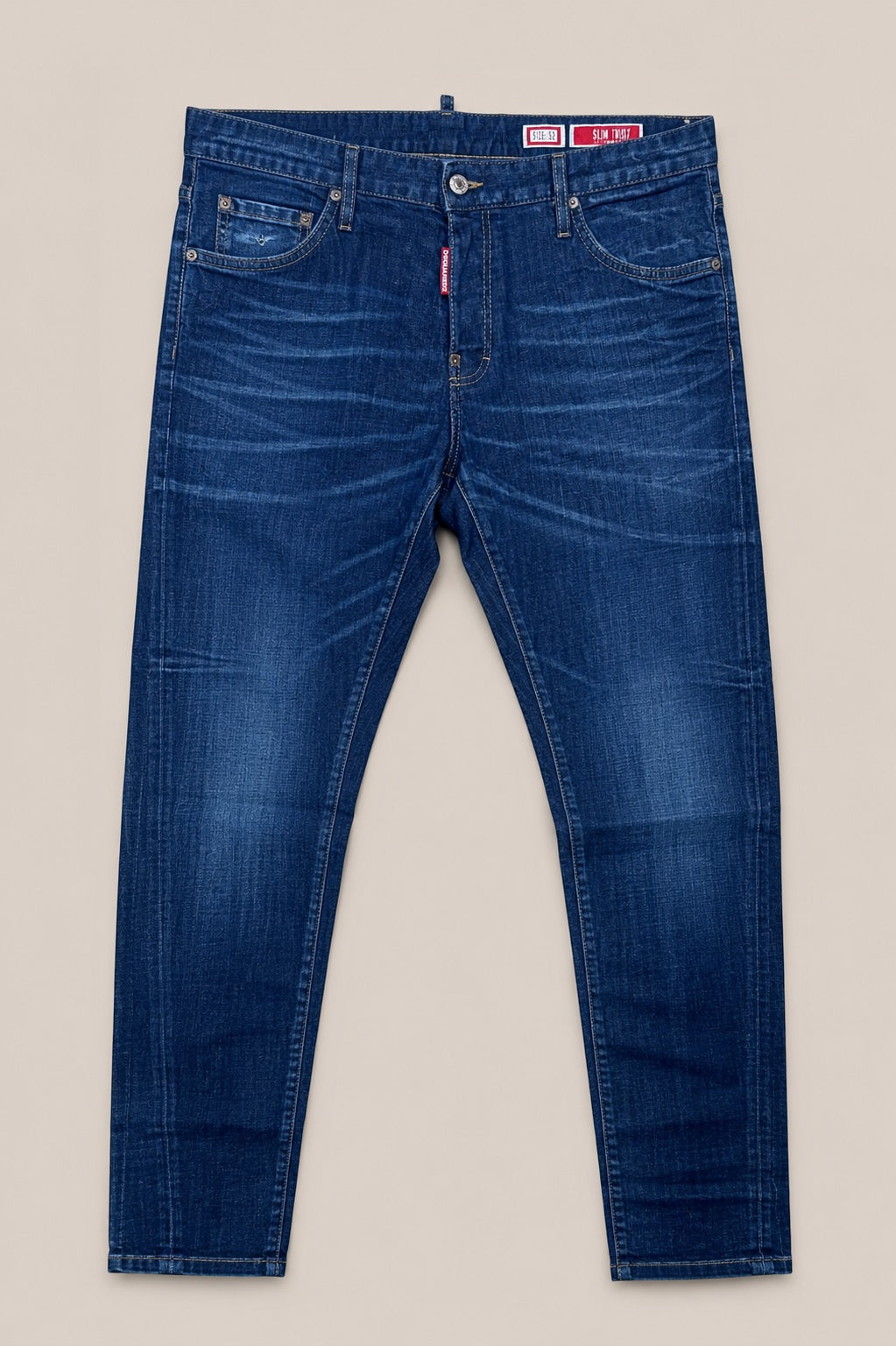 DSQUARED2 Slim Twist Jeans Herren – Dark Blue Denim