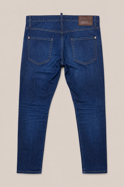 DSQUARED2 Slim Twist Jeans Herren – Dark Blue Denim